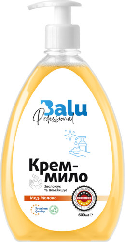 Крем-мило BALU® "Мед-Молоко", пл. 600 мл з дозатором